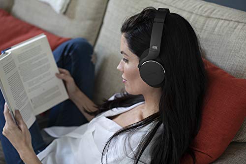 Altec Lansing Comfort Q+ Bluetooth Headphones, Active Noise Cancellation, Comfortable, Quite, Noise Cancelling Headphone, Up to 26 Hours of Playtime, 30 Ft. Wireless Range, Black