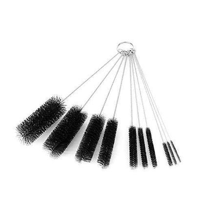yueton10pcs Nylon Tube Pipe Nozzle Brush Set with Wire Loop Handle