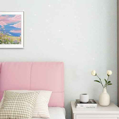 ReWallpaper Shiny Off-White Glitter Wallpaper Peel and Stick Iridescent White Wallpaper for Bedroom Removable Sparkle Wall Covering Decorative Contact Paper for Crafts DIY Dresser Jewelry 15.8inx10ft