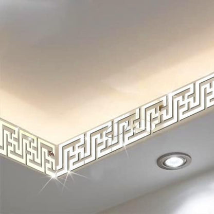 20PCS/lot DIY Mirror Stickers Art Mirror Wall Sticker Acrylic Home Decor for Livingroom Bathroom Sitting Room