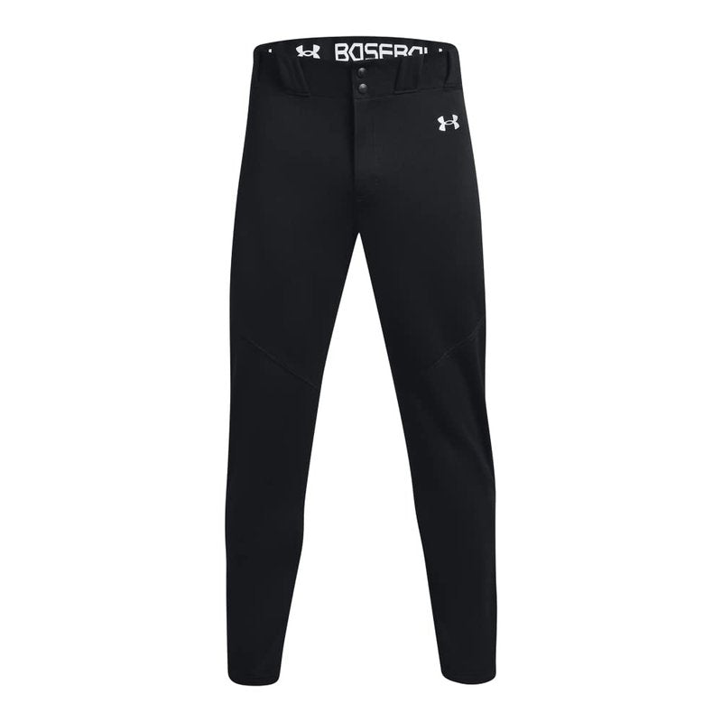 Under Armour Men's Utility Baseball Pants 22, (001) Black / / White, Small