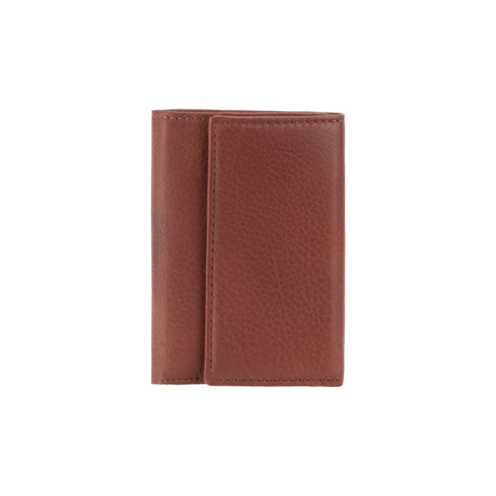 Visconti 1178 Genuine Leather Mens Slim Key Case Wallet/Key Chain Wallet/Key Holder Wallet (Black)