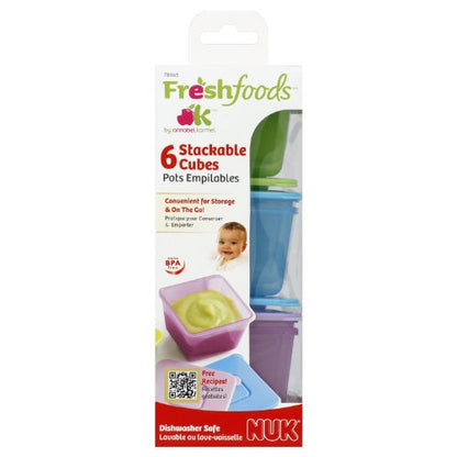 NUK Stack & Store Food Storage Cubes with Lids