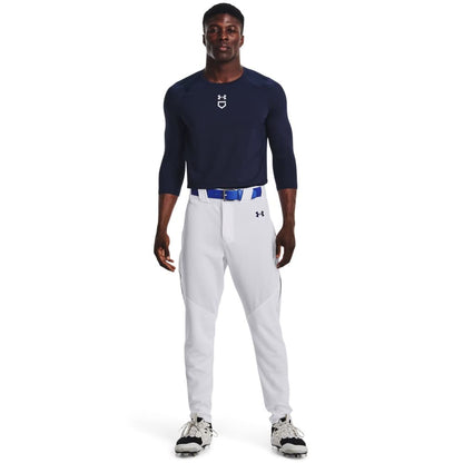 Under Armour Men's Utility Baseball Straight Leg Pant Pipe 22, (102) White/Midnight Navy/Midnight Navy, 3X-Large