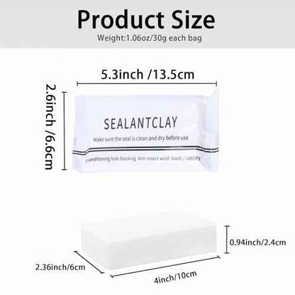3-Pack Waterproof Sealant Mastic, 2025 New Repair Sealing Clay, for Wall Hole Repair, Air Conditioning and Drainage Pipes Quick and Easy Solution