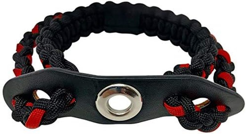 Bow Archery Wrist Sling - Durable 550 Paracord with Metal Grommet | Full Grain Leather, Multiple Camo Options