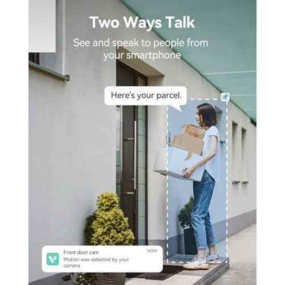 LongPlus Security Cameras Wireless Outdoor Camera Wireless Camera for Home Security, 2 Pack 2K Battery Powered WiFi Cameras with AI Motion Detection, 2-Way Talk, Cloud/SD Storage