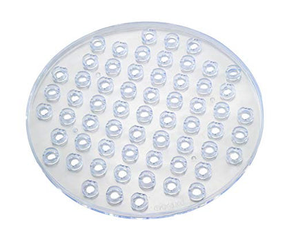 Wenko Sink mat Kristall Transparent-Extra Strong, Round, 31 x 31 x 1 cm