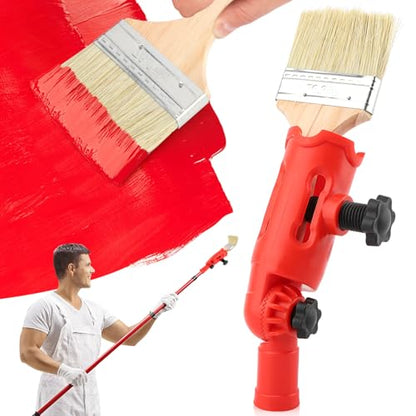 Multi-Angle Paint Brush Extender, High Ceiling Extension Pole Attachments for Paint Brush,Roller, Scraper, Secure Handle Grip, Great for High Ceilings, Corners, Edges