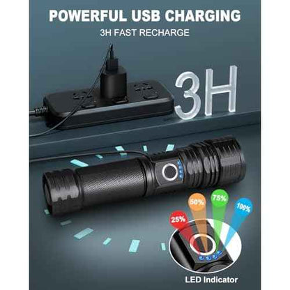 Rechargeable Flashlights High Lumens, 99,000 Lumen Super Bright Flashlight, 2pack Led High Powered Flash Light, Flashlight for Home, Camping, 5 Modes/12h Run Time for Outdoor, IPX6 Waterproof