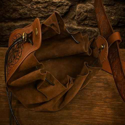 Renaissance Belt Pouch Purse Viking Bracer Hook Halloween Set Medieval Festival Costume Accessory Casual Fanny Pack Waist Bag