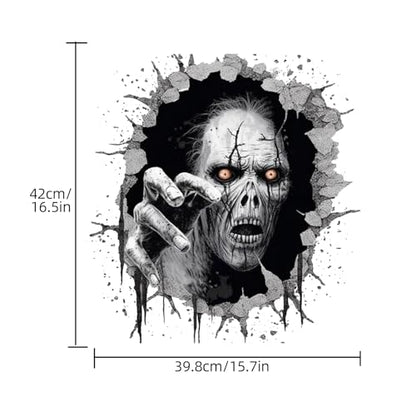 3D Halloween Wall Decals, Spooky Ghost Halloween Wall Stickers Removable Scary Halloween Wall Decals Decorations for Wall Window Halloween Party Supplies