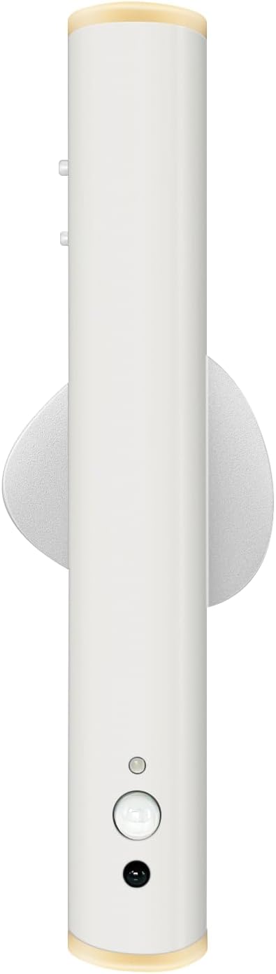 Motion Sensor Night Lights, Magnet Body Sensor Hallway LED Wall Lights, Rechargeable Portable Stairway, Battery Powered Cabinet Lights, Bedside Night Light (1pcs-White)