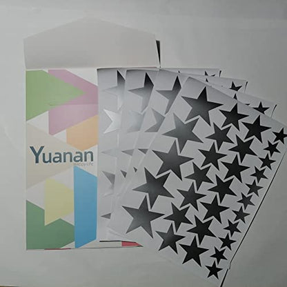 Star Wall Sticker Vinyl Decals for Nursery Bedroom Boys or Girls Room Playroom Classroom Living Room Silver 120pcs