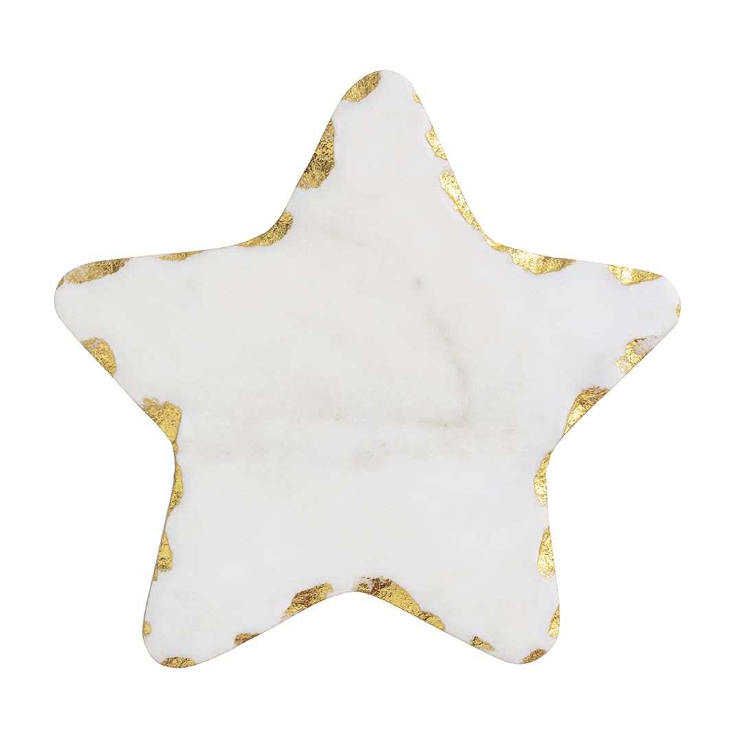 Mud Pie Christmas Star Gold Edge Mini Board