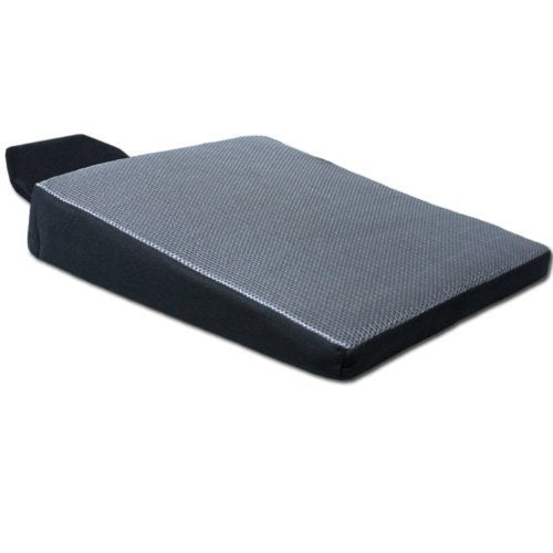 Yupbizauto Breathable Ergonomic Wedge Car Seat Cushion & Office Chair Support Comfortable Pressure-Relief Pad for Back & Tailbone Pain Ideal for Long Sitting, Posture Corrector Mesh Grey Firm
