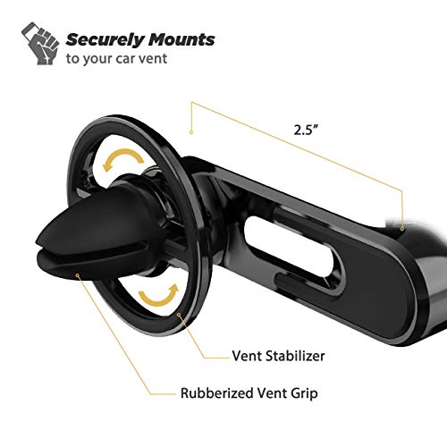Scosche MMWSM-2PKXCES0 MagicMount Select Magnetic Car Phone Holder Mount for iPhone and Android - 2 Pack - Secure Magnetic Cell Phone Mount for Car Window or Dash - Universal 360° Adjustable Head