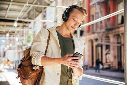 Audio-Technica ATH-M50X Professional Studio Monitor Headphones, Black, Professional Grade, Critically Acclaimed, with Detachable Cable