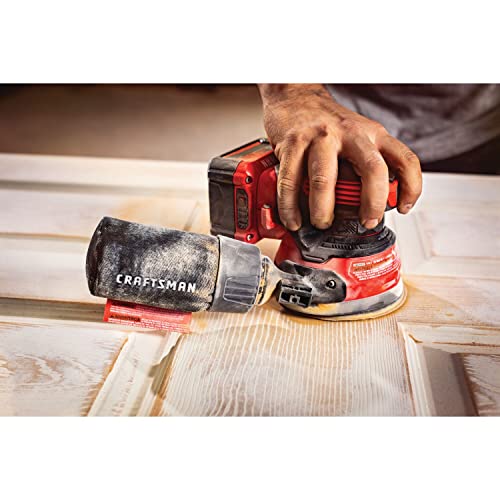 CRAFTSMAN V20 Orbital Sander, Cordless, 12,000 OPM, Bare Tool Only (CMCW220B)