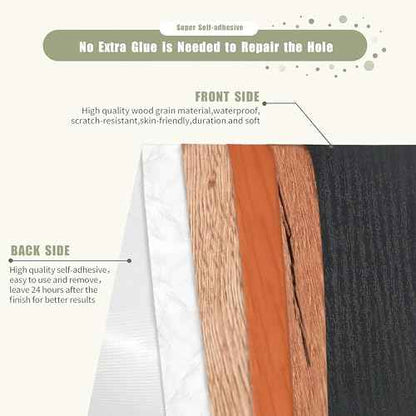 Wood Grain Repair Tape, 2" x 32ft Self Adhesive Tape for Furniture, Flooring, Cabinets, Doors, Windows, DIY Crafts - Durable, Easy to Use for Seamless Repairs