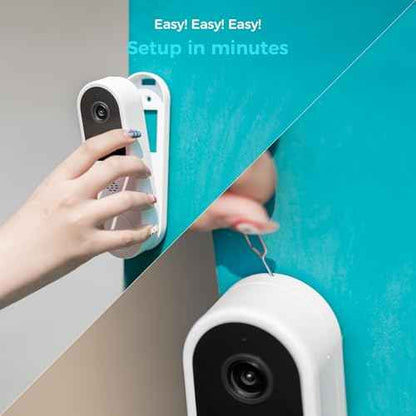 Vicohome DB3 2K Smart Video Doorbell with Chime, Home Security Battery Camera Wireless, Audible Alarm, Easy to Setup, Human Detection,Two Way Audio, 2.4GHz Wi-Fi, No SD Slot, 180 Days Exchange Policy