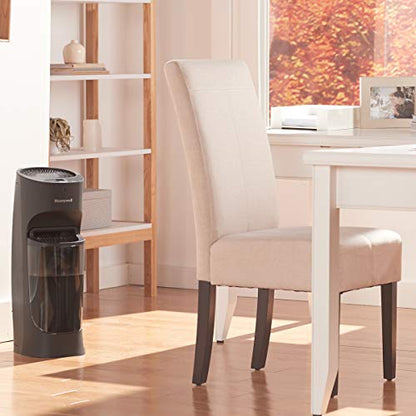 Honeywell Top Fill Tower Humidifier, Digital Humidistat, Black – Cool Mist Humidifiers for Bedroom, Home or Office with Space-Saving Tower Design