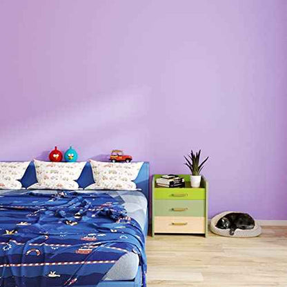 YENHOME Purple Contact Paper Peel and Stick Purple Wallpaper Vinyl Wrap for Cabinets Walls Removable Self Adhesive Textured Peel and Stick Wallpaper for Bedroom Classroom Wall Paper Matte 17.7"X80"