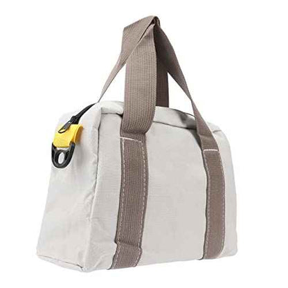 Wide Mouth Tool Bag, Hardware Storage Bag with Large Capacity and Plumbers Handle for Wrenches, Screwdrivers, Pliers (12in / 30.5cm)