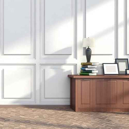 32.8ft Peel and Stick Molding Chair Rail Panel Flexible Wall Molding Trim Self Adhesive Panel Moulding for DIY Home Wall Protection Cabinet Border Mirror Frame(1.6 Inch X 32.8 ft,White)