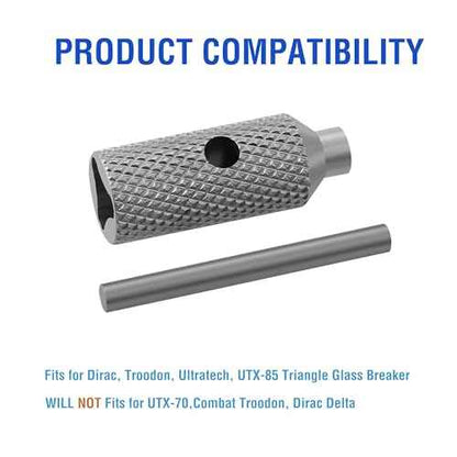 Triangle Screwdriver Removal Tool Set Compatible with Microtech Ultratech, UTX-85, Troodon Knives - Stainless Steel Manual Screwdriver Cutter for Disassembly and Repair