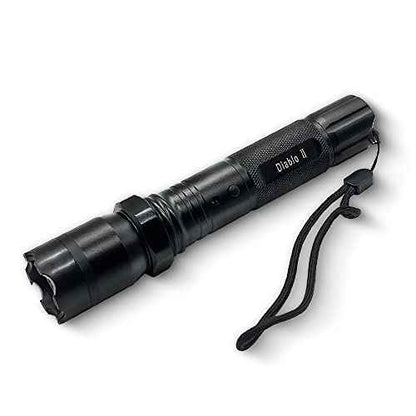 Guard Dog Security Diablo 2 Tactical Stun Gun For Self Defense with LED Flashlight for Men, Women, Police Strength Power, Concealed Technology, Rechargeable Battery, Free Holster, Car Charger Included