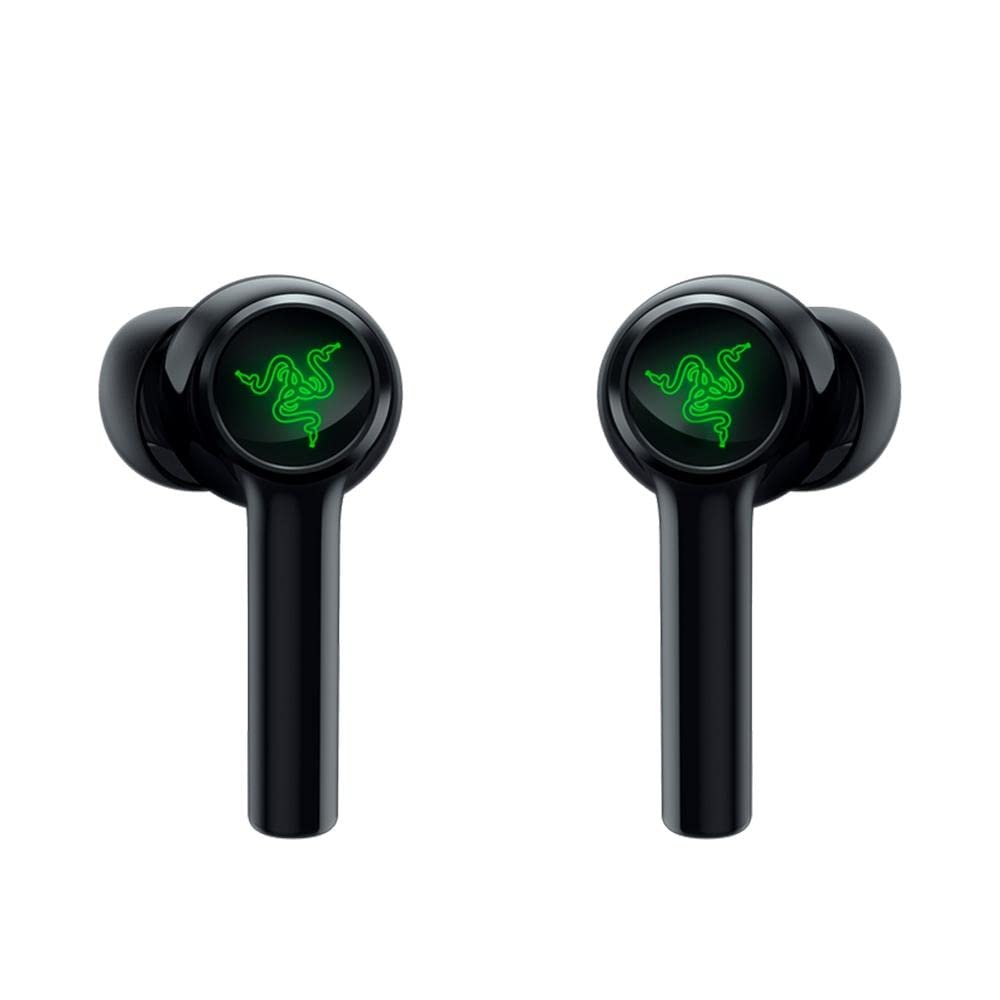 Razer Hammerhead True Wireless (2nd Gen) Bluetooth Gaming Earbuds: Chroma RGB Lighting -60ms Low-Latency- Active Noise Cancellation - Dual Environmental Noise Cancelling Microphones- Classic Black