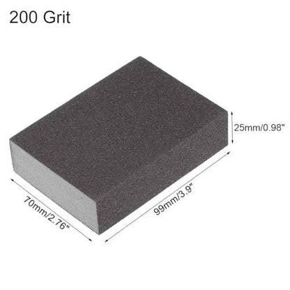 uxcell Sanding Sponge Block, 200 Grit, 99mm x 70mm x 25mm