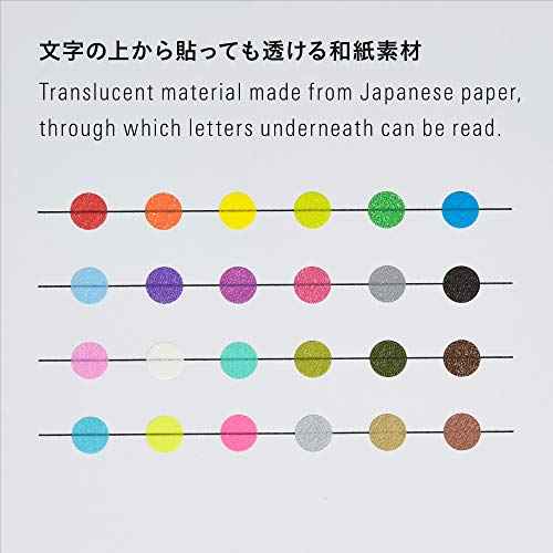 Stalogy 5mm Masking Tape Dot Patches: 0.2 in. Diameter / 126 dots/Sheet / 5 Sheets/Pack (Shuffle Pale)