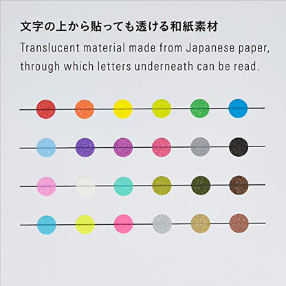 Stalogy S2201 S2 Masking Tape Patches: 0.3" diameter / 60 dots per sheet / 10 sheets per pack / 8mm wide, Shuffle Earth