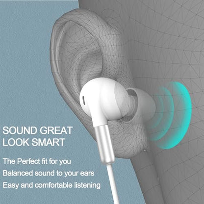 DUKABEL USB in-Ear Headphones, USB PC Earbuds with Noise Cancellation for PC/PS4/PS5, Computer Gaming Earphone Headset with in-line MICR for Live Conference, Broadcasting, On-line Work