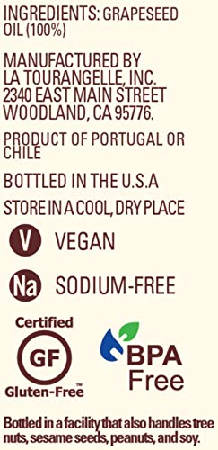 La Tourangelle, Organic Canola Oil, Expeller-Pressed Non-GMO Canola Seeds, Pesticide and Chemical Free, High Heat Neutral Cooking Oil, 16.9 Fl Oz
