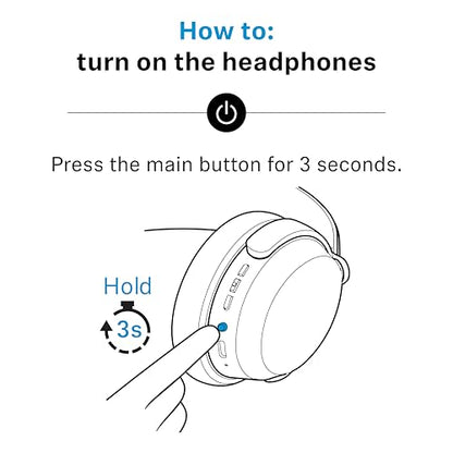 Sennheiser ACCENTUM Wireless Bluetooth Headphones Noise Cancelling - Up to 50HR Playtime, Hybrid Noise Cancelling (ANC), All-Day Comfort, Bluetooth Over Ear Headphones for School, Traveling, Black