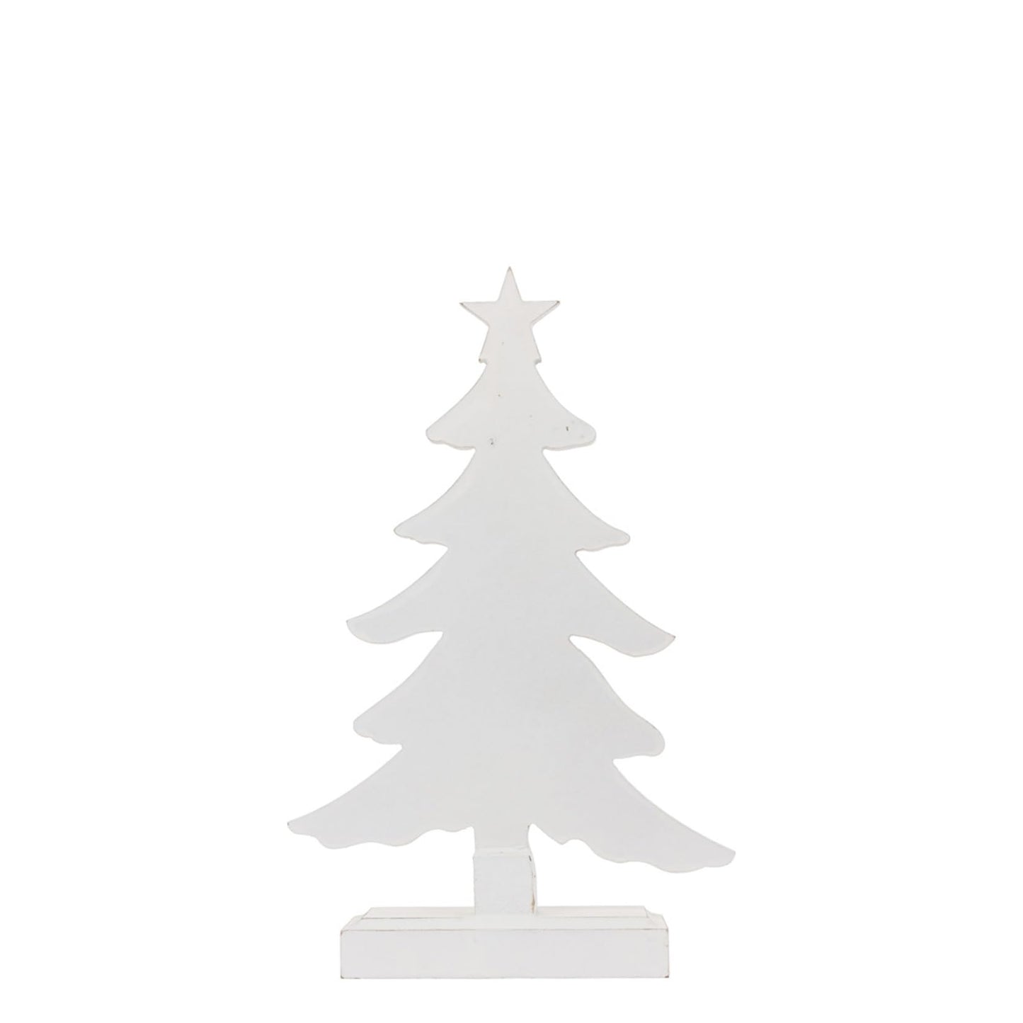 Boston International Christmas Tree for Tabletop Mantel Shelf Winter Holiday Decorations for Home, 3 Sizes, Weathered Winter White Trees