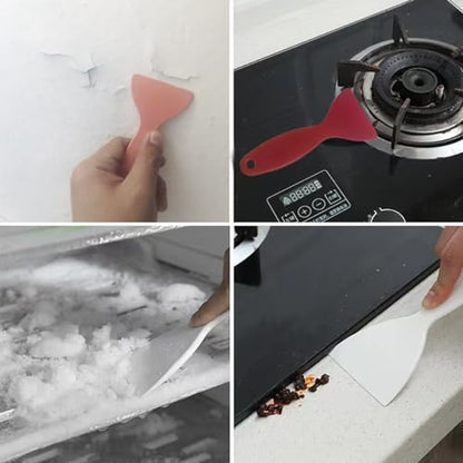 12pcs Thickened Scraper Tool Multiple Purposes Plastic Scraper Putty Knife removal shovel Tool Set (Multicolor)