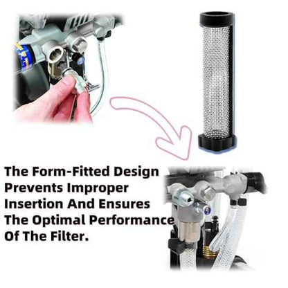 (2PK) 288747 Filter Replaces for Graco Paint Sprayer Filters Magnum ProX7 ProX9 ProX17 ProX19 ProX21 XR5 XR7 XR9 Airless Paint Sprayers, InstaClean 40 Mesh Manifold Filter