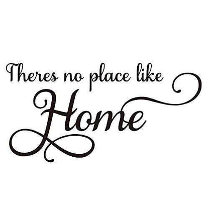 There's no Place Like Home Vinyl Wall Decal Family Love Quotes Wall Sticker for Home Decor