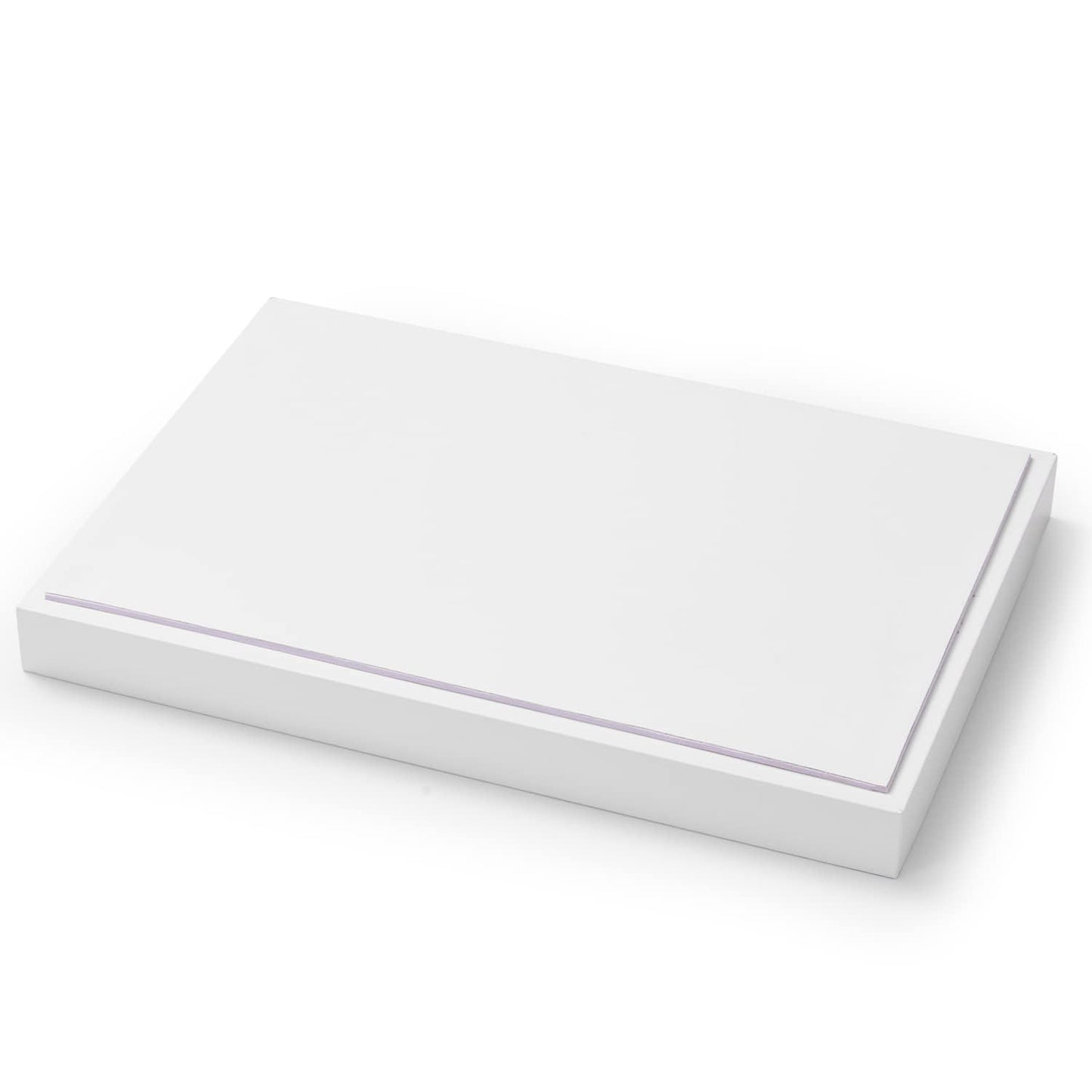Oirlv Premium White Leather Stackable Jewelry Tray Flat Jewelry Organizer Tray for Jewelry Accessory Trade showcase