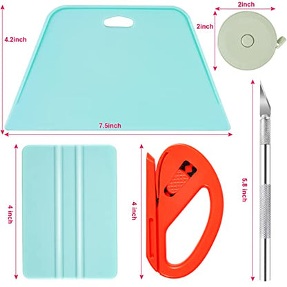 GIRAFVINYL Wallpaper Tools for Peel and Stick Wallpaper,Wallpaper Smoothing Tool Kit Window Squeegee for Contact Paper,Wallpaper Peel and Stick,Window Tint Kit