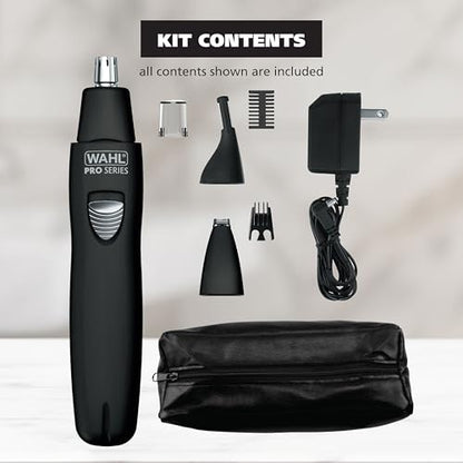 Wahl Groomsman Rechargeable Precision Trimmer for Hygienic Grooming with Rinsable, Interchangeable Heads for Eyebrows, Neckline, Nose, Ears, & Other Detailing - Model 3023284
