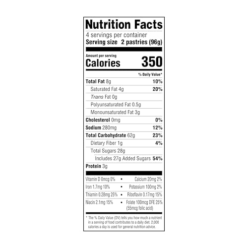 Amazon Grocery, Frosted Toaster Pastries, Strawberry, 13.5 Oz, 8 Ct (Previously Amazon Fresh, Packaging May Vary)