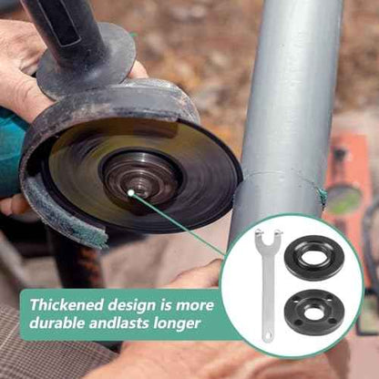 9pcs Angle Grinder Nuts, 1 Angle Grinder Wrench Spanner & 8 Angle Grinder Flange Nuts, 5/8-11 Metal Lock Compatible with Makita Dewalt Bosch Milwaukee Ryobi Metabo Grinder Nuts