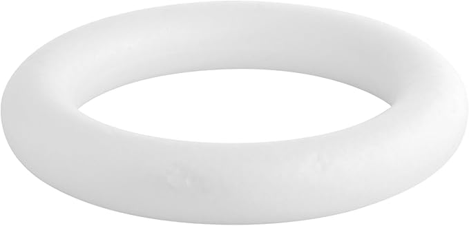 Bright Creations Foam Wreath Form - 10 Inch, White, Set of 4, Round - Wreath Frame for DIY Crafts & Floral Decor