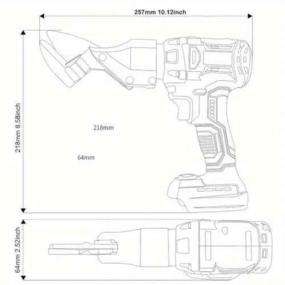 Brushless Cordless Metal Shear for Makita 18V Battery,Heavy Duty Electric Scissors for Cutting Metal/Iron,Stainless Steel,Carpet and Cardboard-Variable Speed