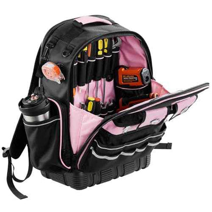VEVOR Tool Backpack, 56 Pockets, Heavy-duty Tools Storage Organizer Work Bags Backpack with Laptop Compartment & Molded Base, Electrician Jobsite Backpack for Electrician, Repairman, and HVAC Techs